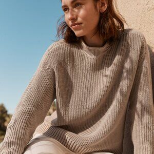 Haven Well Within Women's Beige Sweater Sz L NWOT 100% Organic Cotton